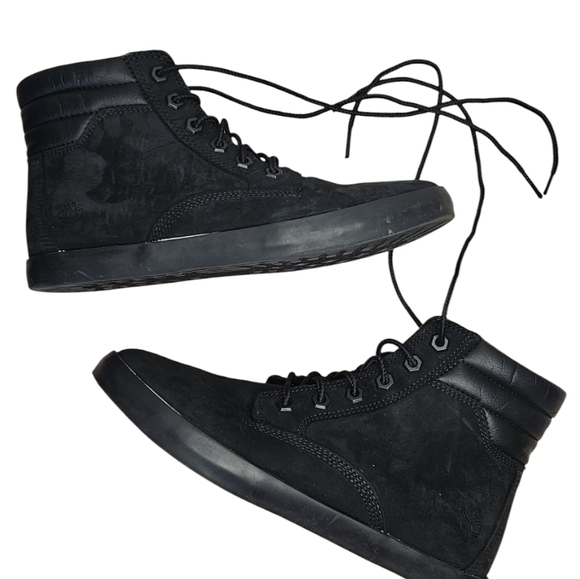 Timberland Black Womens Sneaker Boot Size 7.5 - Picture 9 of 13